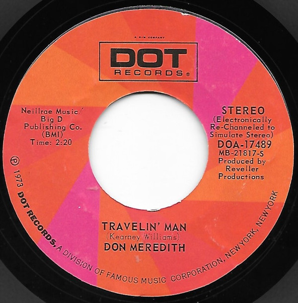 baixar álbum Don Meredith - Travelin Man