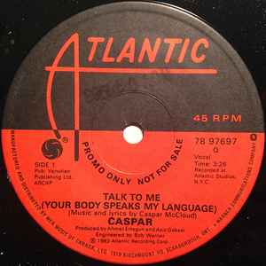 Caspar McCloud - Talk To Me (Your Body Speaks My Language) album cover