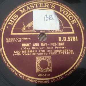 Leo Reisman And His Orchestra - Night And Day / I’ve Got You On My Mind	 album cover