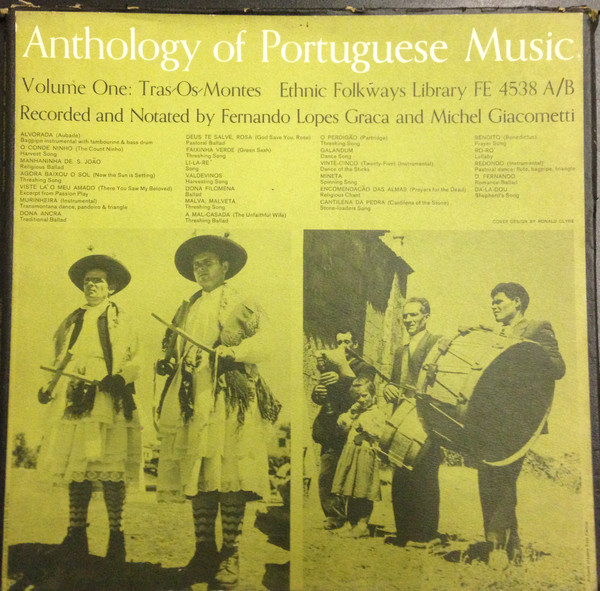 Album herunterladen Michel Giacometti Fernando LopesGraça - Anthology Of Portuguese Music Volume One Tras Os Montes Volume Two Algarve