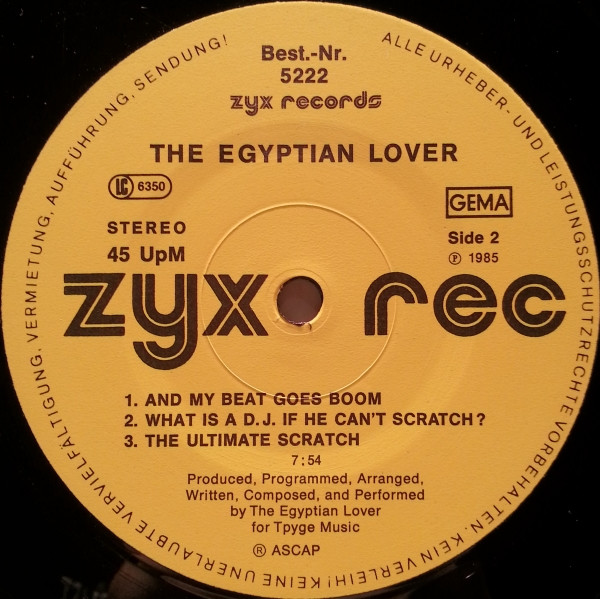 descargar álbum Egyptian Lover - Egypt Egypt