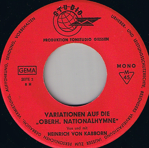 télécharger l'album Kapelle K H Kühr Heinrich Von Kabborn - Sonne Scheint In Afrika Variationen Auf Die Oberhessische Nationalhymne