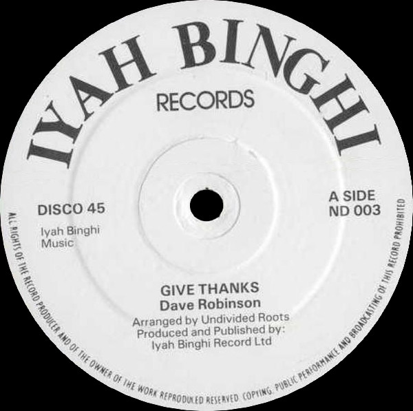 lataa albumi Dave Robinson - Give Thanks