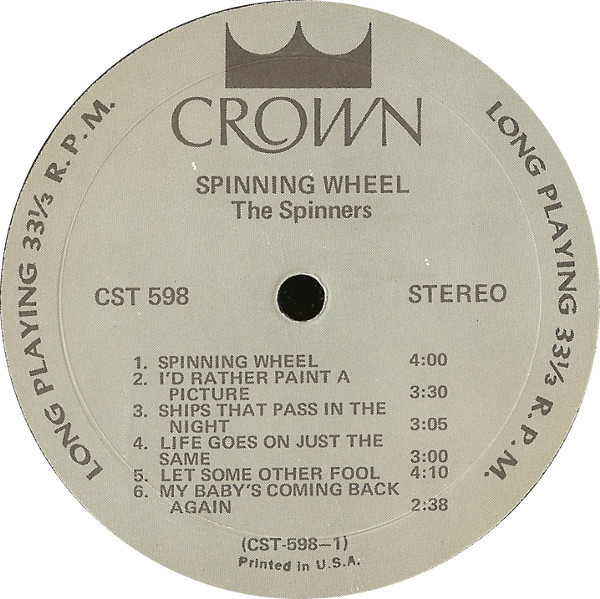 lataa albumi The Spinners - Spinning Wheel