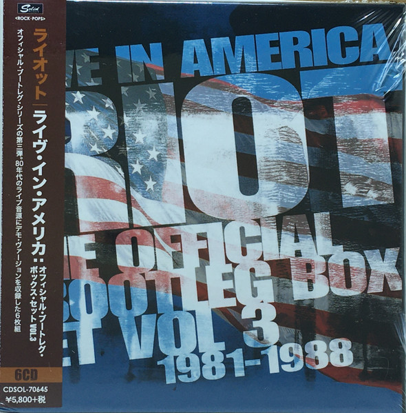 Riot – Live In America: The Official Bootleg Box Set Volume 3