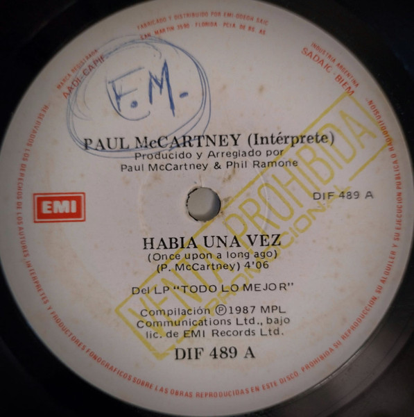 Paul McCartney- Once Upon A Long Ago (1987) (Letra e tradução) #paulmc