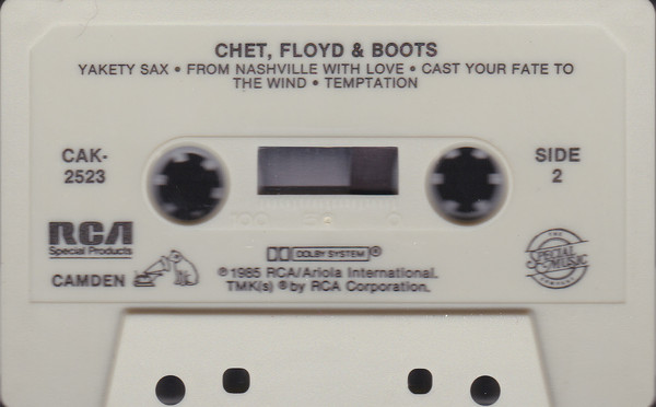 Album herunterladen Chet Atkins Floyd Cramer Boots Randolph - Chet Floyd Boots