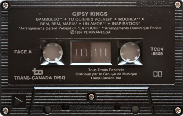 Gipsy Kings - Gipsy Kings | Trans-Canada Disq (TCD4-8805) - 3