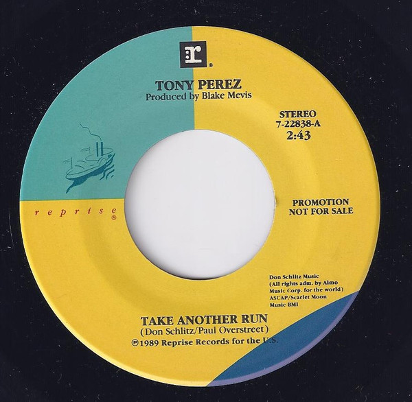 Tony Perez – Take Another Run (1989, Vinyl) - Discogs
