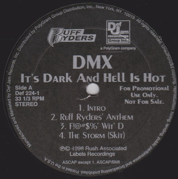 DMX – It's Dark And Hell Is Hot (1998, Vinyl) - Discogs