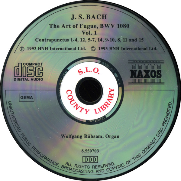 lataa albumi J S Bach Wolfgang Rübsam - The Art Of Fugue Vol 1