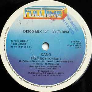 Kano - Baby Not Tonight / Don't Try To Stop Me album cover