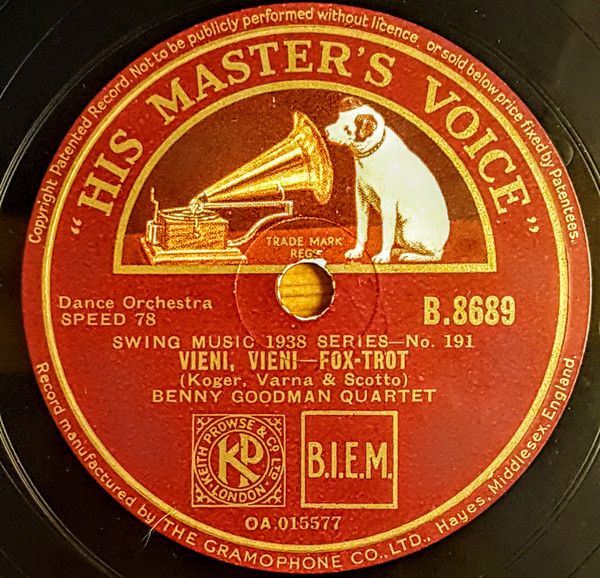 Album herunterladen Benny Goodman Quartet - Vieni Vieni Handful Of Keys