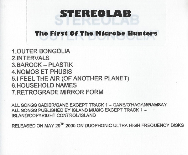 Stereolab – The First Of The Microbe Hunters (2000, CDr) - Discogs