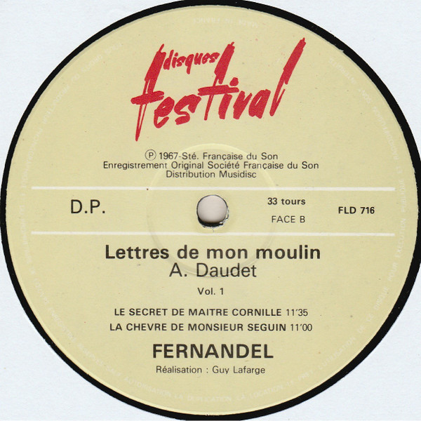 baixar álbum Download Alphonse Daudet, Fernandel - Lettres De Mon Moulin 1 album