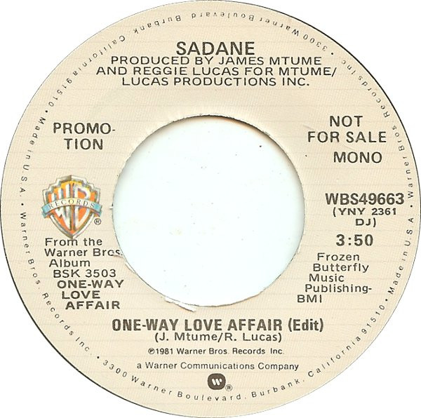 Album herunterladen Marc Sadane - One Way Love Affair