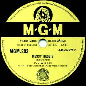 Ivy Willis - Messy Bessie / Boogie Woogie Jive album cover
