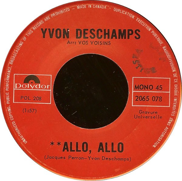 Yvon Deschamps - La Noce De La Fille Du "Boss" | Polydor (2065 078) - 2