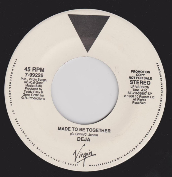 Disco & Soul 7inch】Deja / Made To Be Together - レコード