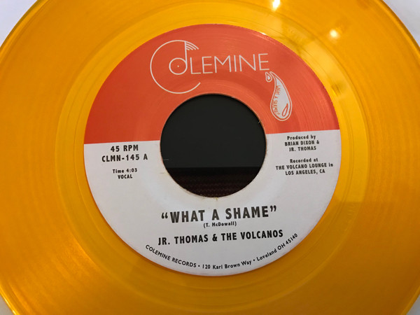 Jr. Thomas & The Volcanos – What A Shame (2017, Yellow, Vinyl