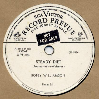 télécharger l'album Bobby Williamson - Theres Nothing As Great As Being In Love Steady Diet