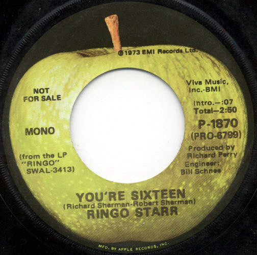 Ringo Starr – You're Sixteen (1973, Vinyl) - Discogs