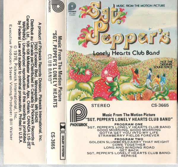 Unknown Artist – Music From The Motion Picture Sgt. Pepper's Lonely Hearts  Club Band (1978, Vinyl) - Discogs