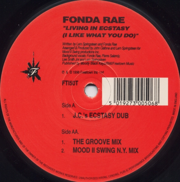 Fonda Rae – Living In Ecstasy (1996, Vinyl) - Discogs