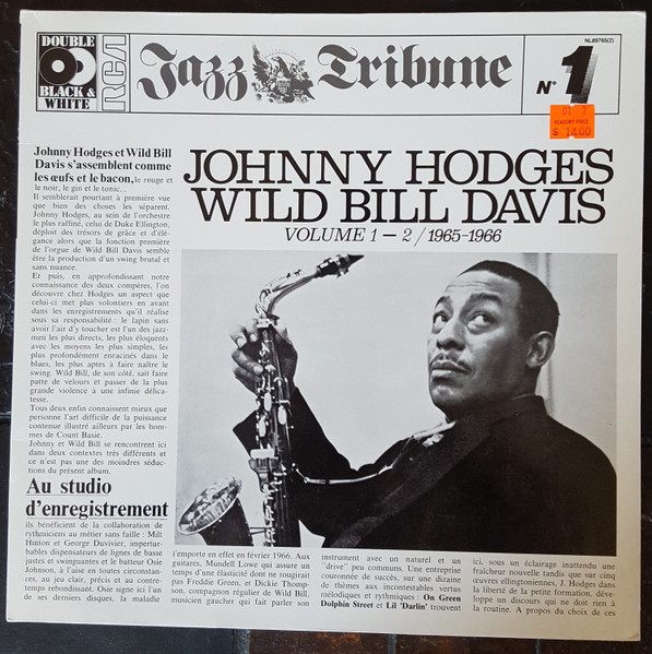 Johnny Hodges and Wild Bill Davis – Johnny Hodges And Wild Bill