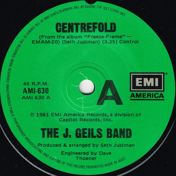 The J. Geils Band - Centerfold | Releases | Discogs