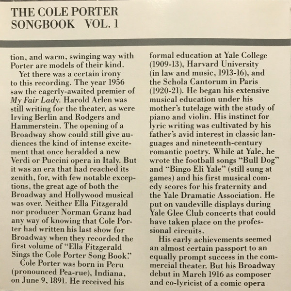 Ella Fitzgerald - The Cole Porter Songbook Volume One | Verve Records (P2 21989) - 5