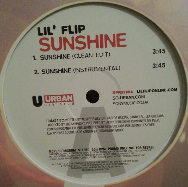 Lil' Flip - Sunshine, Releases