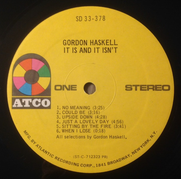 Gordon HASKELL★It Is And It Isn