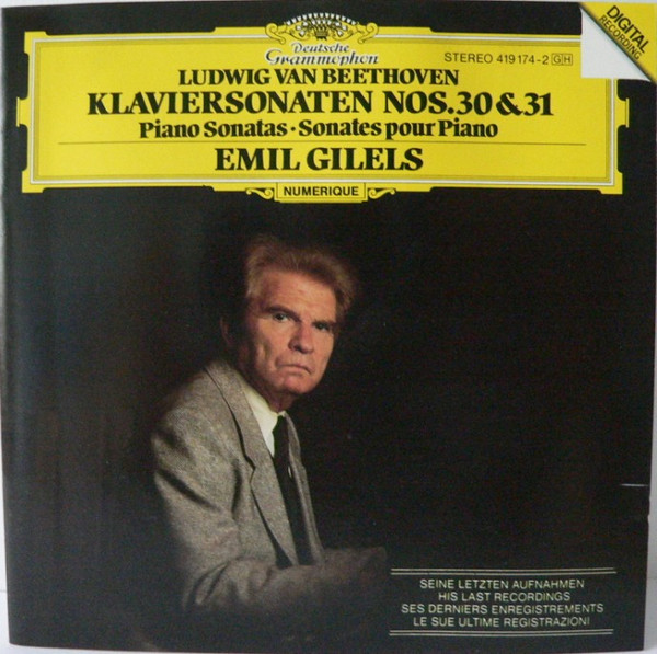 Ludwig van Beethoven / Emil Gilels – Klaviersonaten Nos. 30 & 31