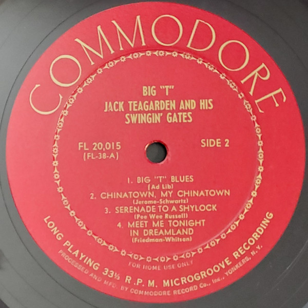 Jack Teagarden And His Swingin' Gates – Big 
