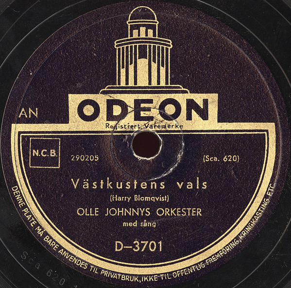 descargar álbum Einar Groths Orkester Olle Johnnys Orkester - Sjöcharmörer Västkustens Vals