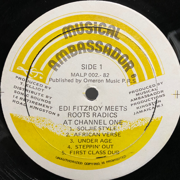 Album herunterladen Edi Fitzroy - Edi Fitzroy Meets Roots Radics At Channel One