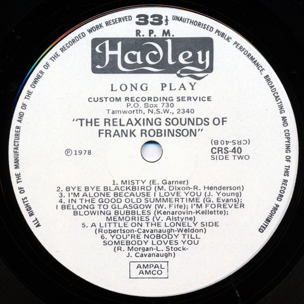 baixar álbum Frank Robinson - The Relaxing Sounds Of Frank Robinson