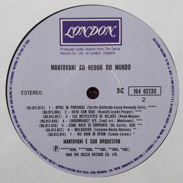 baixar álbum Mantovani And His Orchestra - Ao Redor Do Mundo