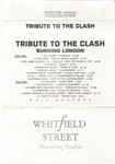 Cover of Tribute To The Clash 'Burning London', 1999, Cassette