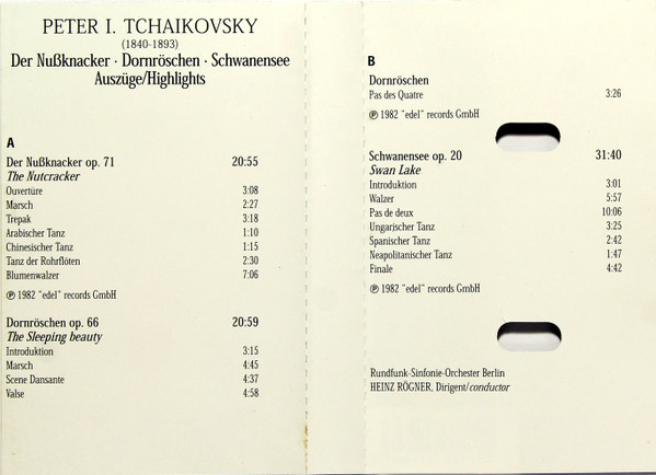 lataa albumi Peter Tchaikovsky, RundfunkSinfonieOrchester Berlin - The Nutcracker Sleeping Beauty Swan Lake Highlights