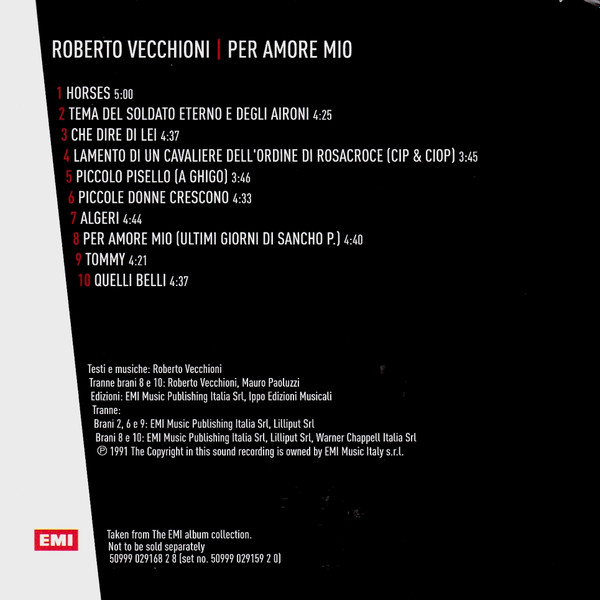 descargar álbum Roberto Vecchioni - The Emi Album Collection Volume 1