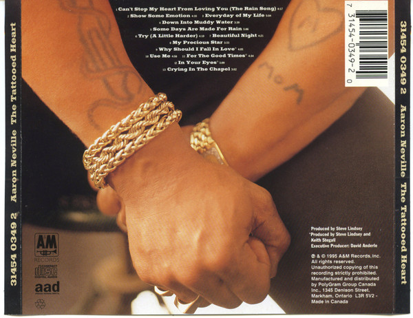 Aaron Neville - The Tattooed Heart | A&M Records (31454 0349 2) - 2