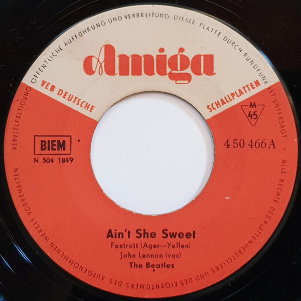 The Beatles Featuring John Lennon – Ain't She Sweet / Cry For A