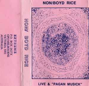 NON - Live & "Pagan Musick" album cover