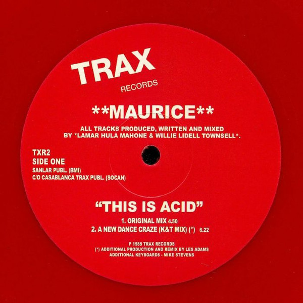 Maurice – This Is Acid (2020, Red Vinyl, Vinyl) - Discogs