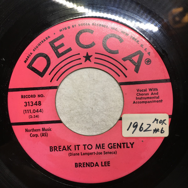 Brenda Lee – Break It To Me Gently / So Deep (1962, Vinyl) - Discogs