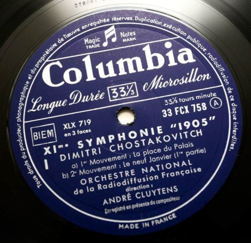 ladda ner album Dimitri Chostakovitch, Orchestre National De La Radiodiffusion Française, André Cluytens - XIe Symphonie 1905