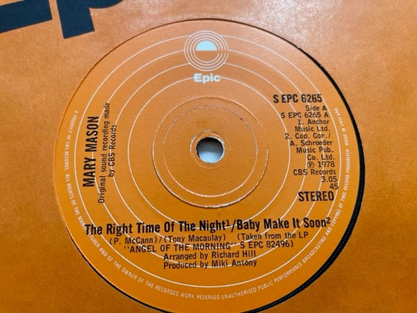 The Right Time Of The Night/Baby Make It Soon (Medley)
