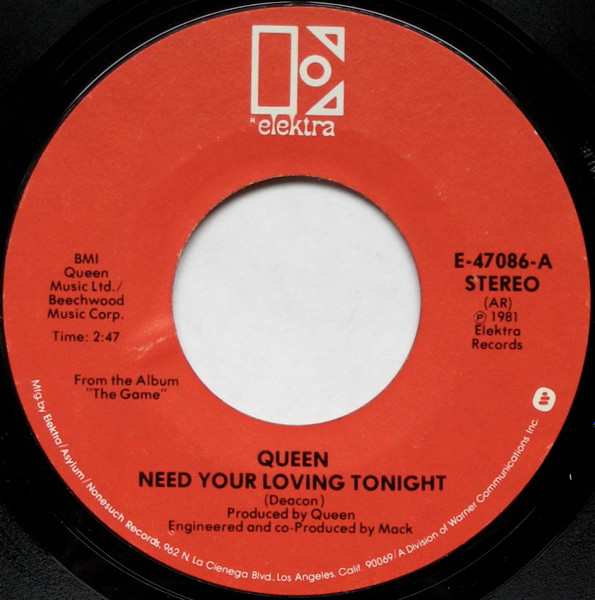 Queen - Need Your Loving Tonight | Releases | Discogs